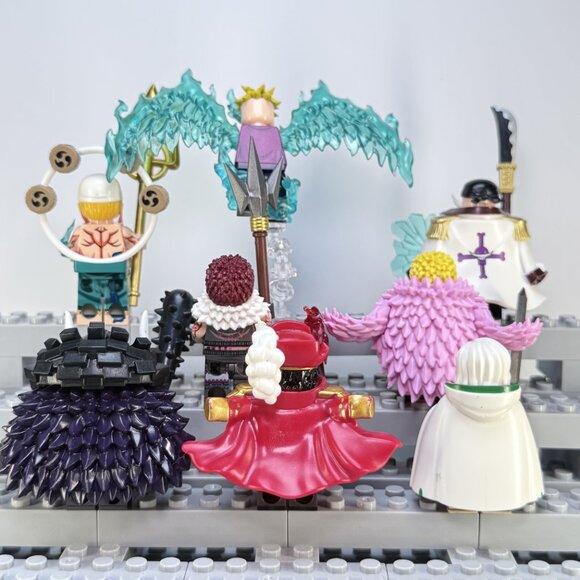 One Piece Custom Minifigure Set – Kaido, Roger, Whitebeard, Doflamingo(8pcs) - Picture 7 of 7